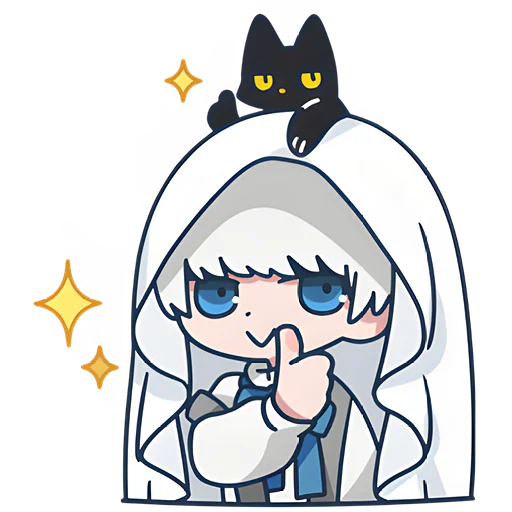 👍 Стикер «Мини призрак» для Telegram
