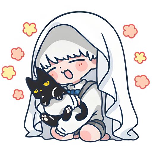 🤗 Стикер «Мини призрак» для Telegram