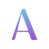 Стикерпак Градиентовый шрифт для Telegram