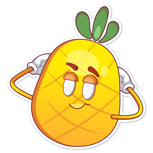 😏 Стикер «Mr. Pineapple» для Telegram