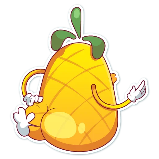 🍑 Стикер «Mr. Pineapple» для Telegram