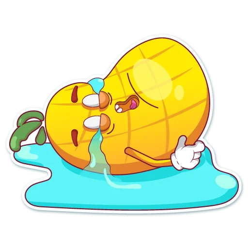 😭 Стикер «Mr. Pineapple» для Telegram