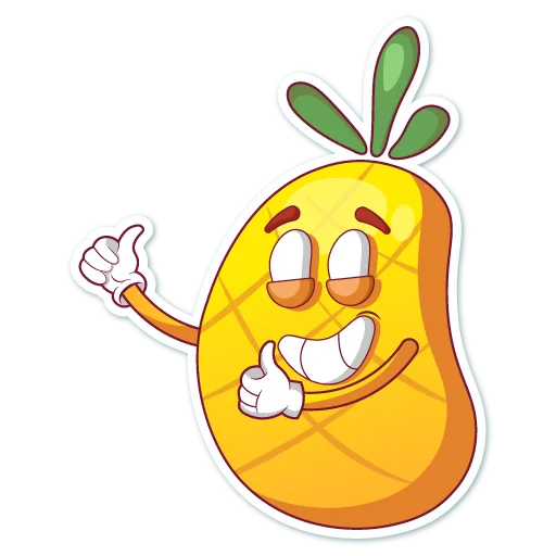 👍 Стикер «Mr. Pineapple» для Telegram