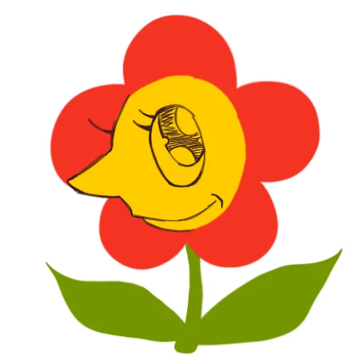 🙏 Стикер «Цветочек» для Telegram