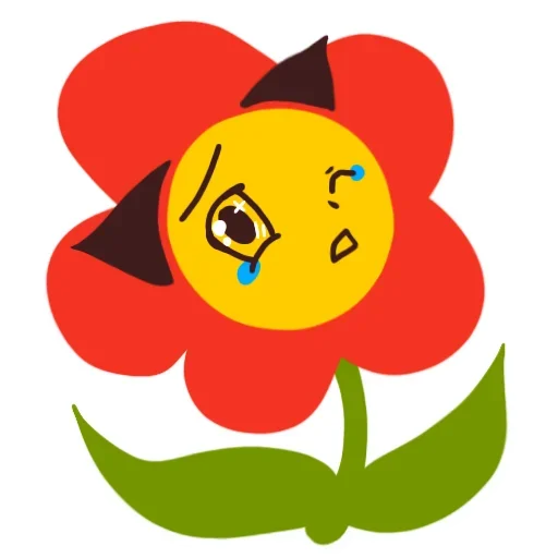 😿 Стикер «Цветочек» для Telegram