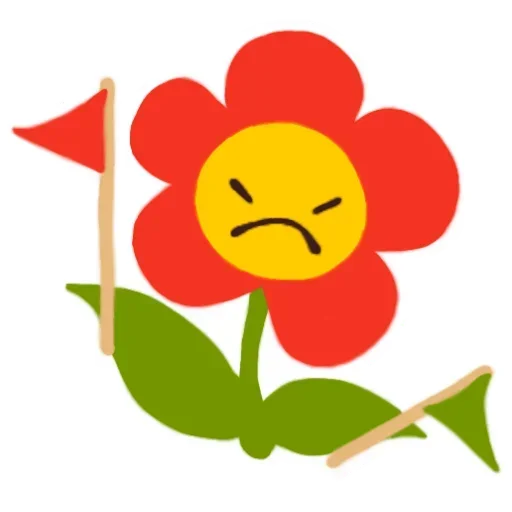 🚩 Стикер «Цветочек» для Telegram