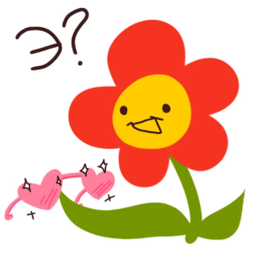 💕 Стикер «Цветочек» для Telegram