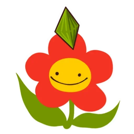 ☺ Стикер «Цветочек» для Telegram