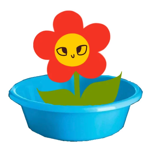 🪣 Стикер «Цветочек» для Telegram