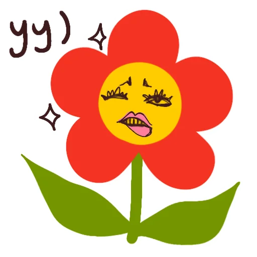 🫦 Стикер «Цветочек» для Telegram