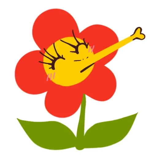 💋 Стикер «Цветочек» для Telegram