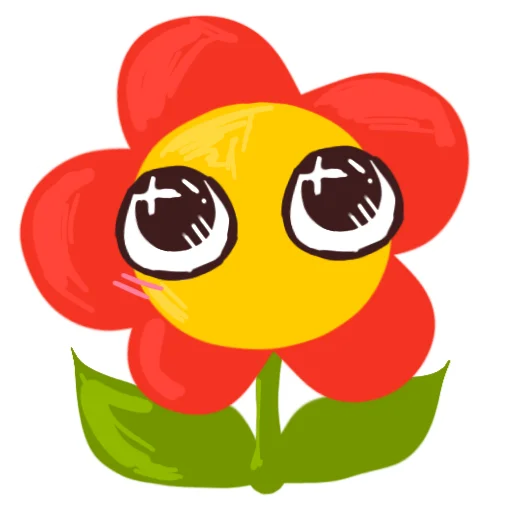 🥰 Стикер «Цветочек» для Telegram