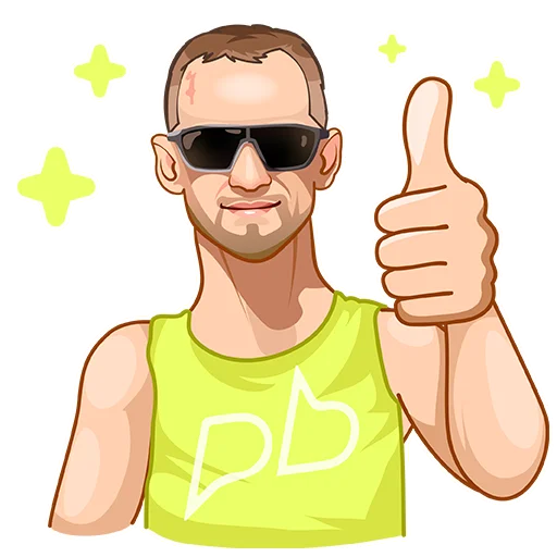 👍 Стикер «PROBEG22» для Telegram