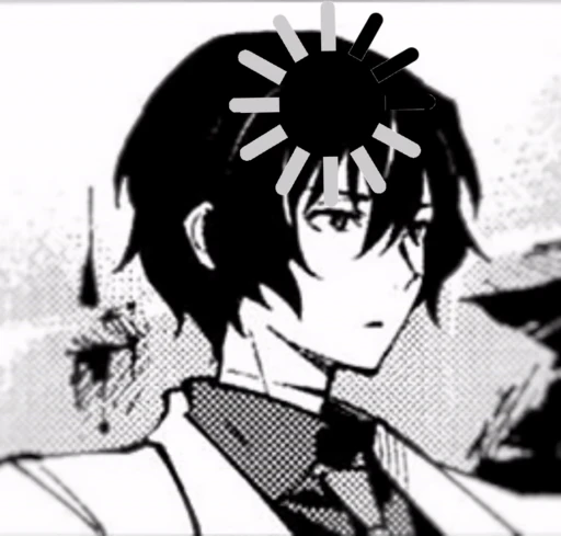 Стикерпак Osamu Dazai для Telegram