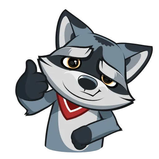 Стикерпак Серый Проха для Telegram