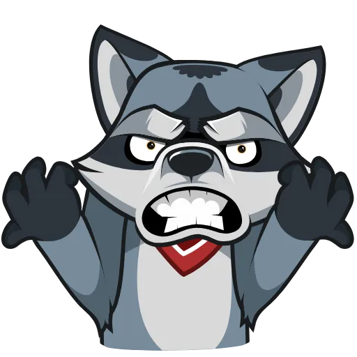 😡 Стикер «Серый Проха» для Telegram