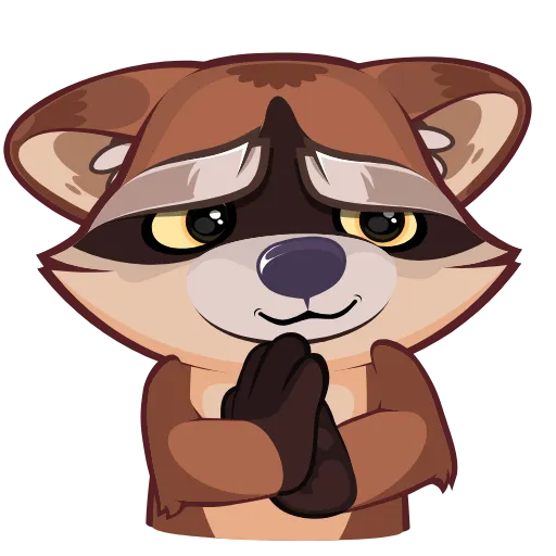 Стикер 3 Proha Raccoon