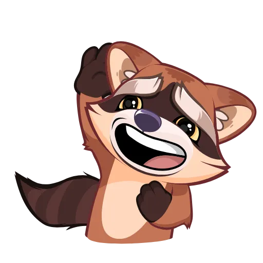 Стикер 5 Proha Raccoon