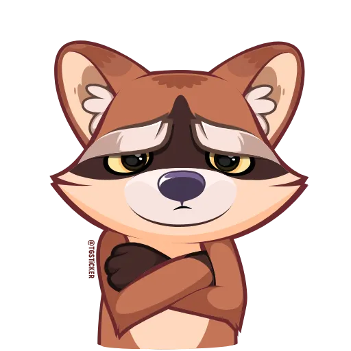 Стикер 9 Proha Raccoon