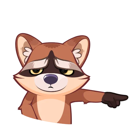 Стикер 10 Proha Raccoon