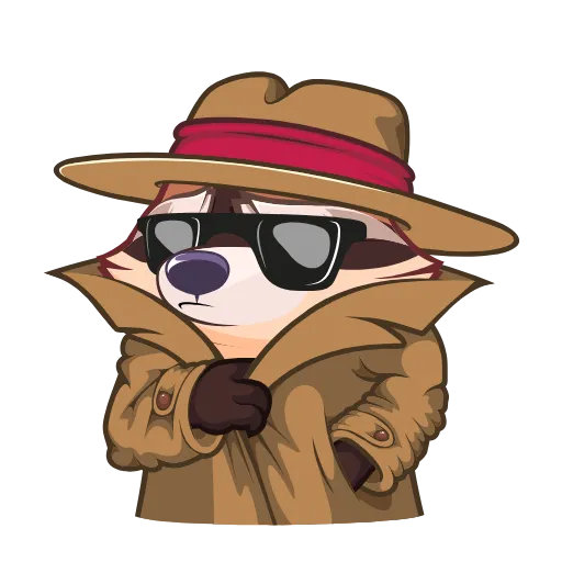 Стикер 17 Proha Raccoon