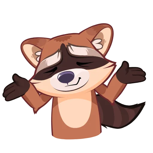 Стикер 18 Proha Raccoon