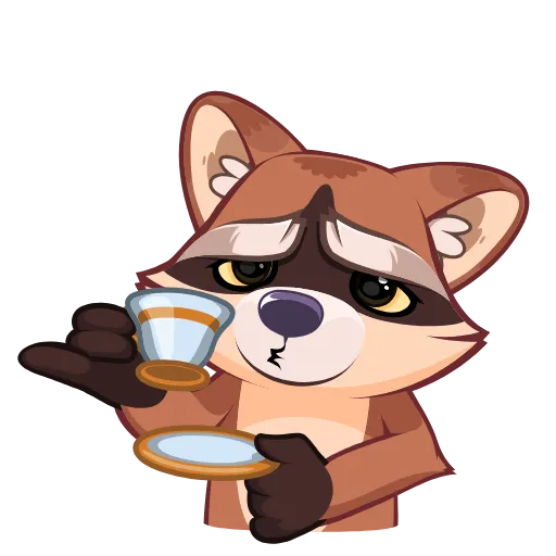 Стикер 21 Proha Raccoon