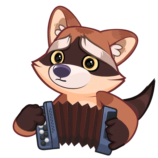 Стикер 23 Proha Raccoon