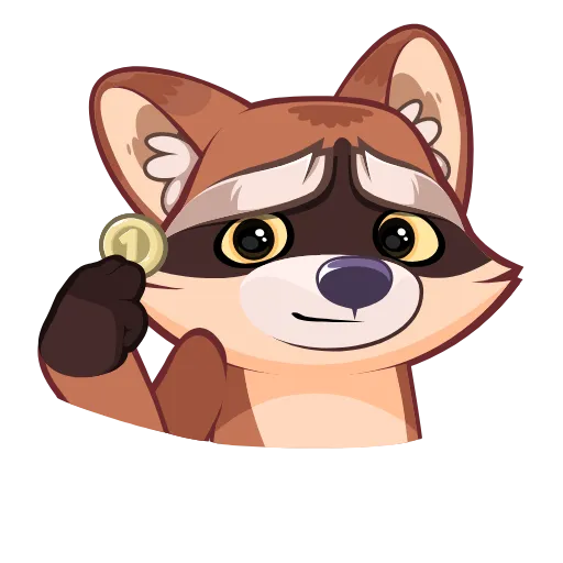 Стикер 28 Proha Raccoon