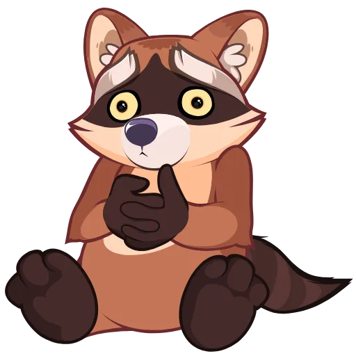 Стикер 33 Proha Raccoon