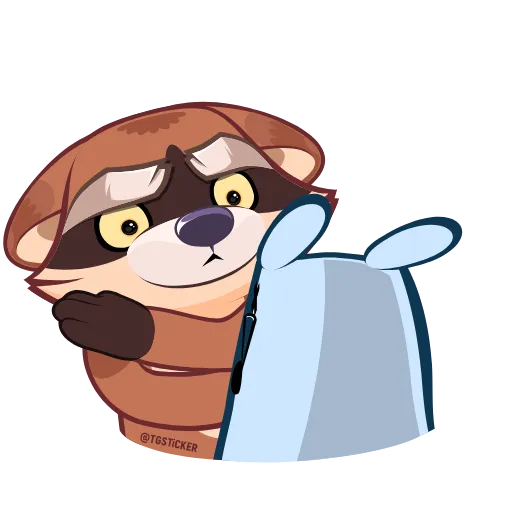Стикер 45 Proha Raccoon