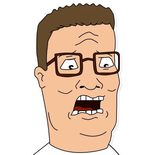 😱 Стикер «King of the Hill» для Telegram