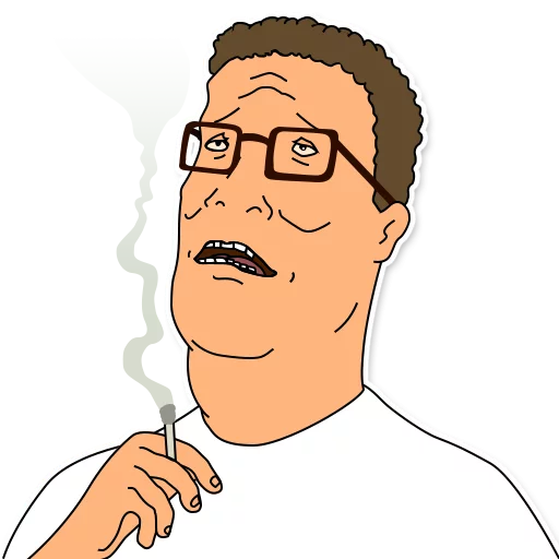 🚬 Стикер «King of the Hill» для Telegram