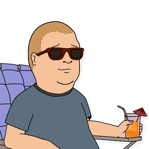 😎 Стикер «King of the Hill» для Telegram