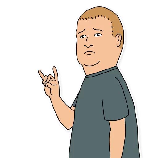 ✊ Стикер «King of the Hill» для Telegram