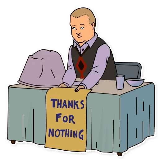 😕 Стикер «King of the Hill» для Telegram