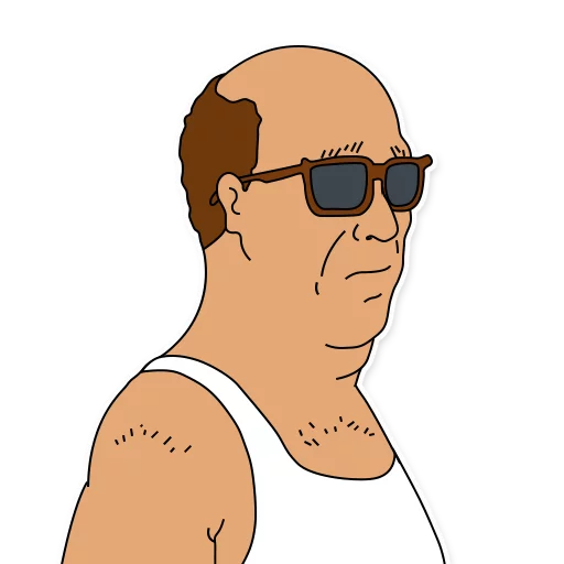 😎 Стикер «King of the Hill» для Telegram