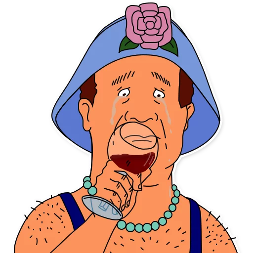 😥 Стикер «King of the Hill» для Telegram