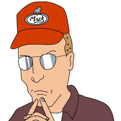😑 Стикер «King of the Hill» для Telegram