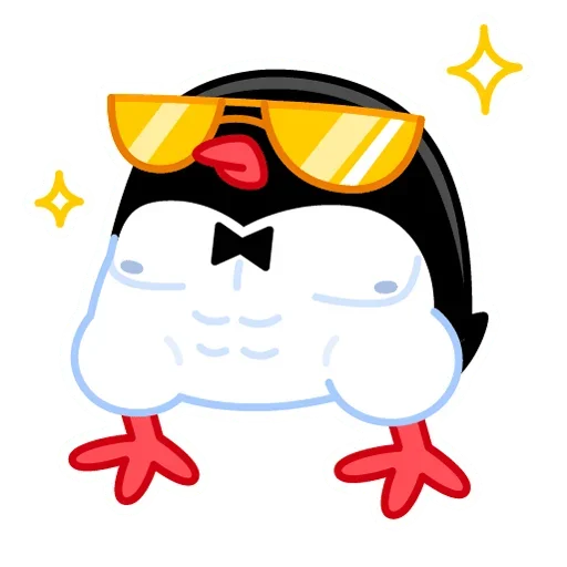 😎 Стикер «Приличный Пингвин» для Telegram