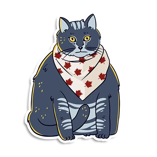 😐 Стикер «Котики и песики» для Telegram