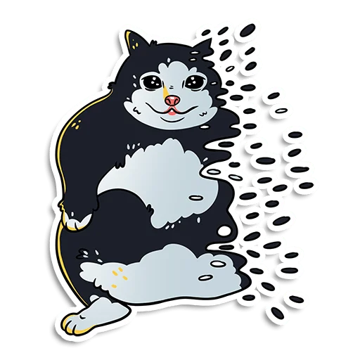 ☠️ Стикер «Котики и песики» для Telegram
