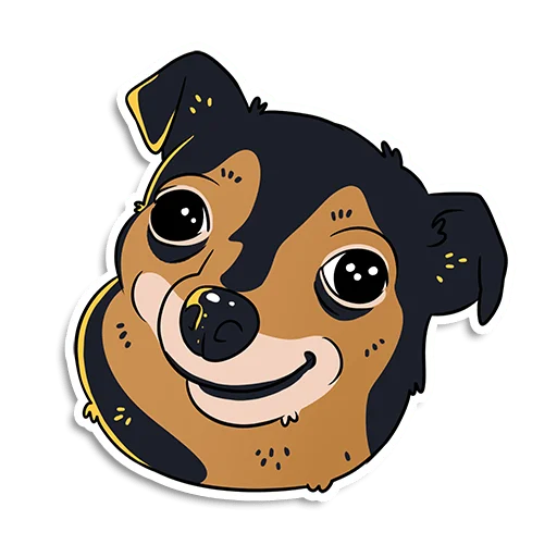 🥴 Стикер «Котики и песики» для Telegram