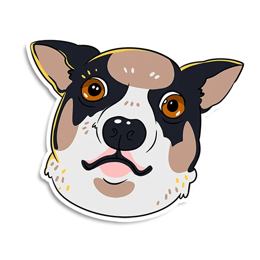 😕 Стикер «Котики и песики» для Telegram