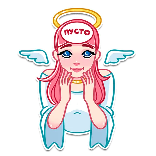 😅 Стикер «Prosto Ангелы и Демоны» для Telegram