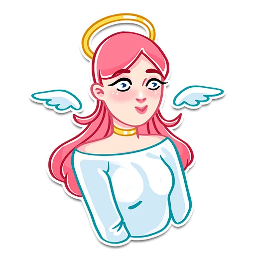 🥺 Стикер «Prosto Ангелы и Демоны» для Telegram