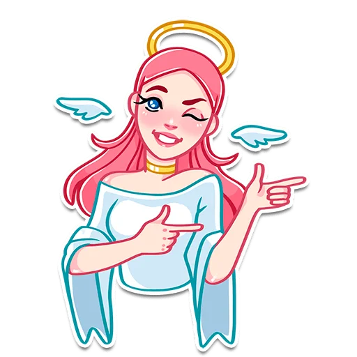 😉 Стикер «Prosto Ангелы и Демоны» для Telegram