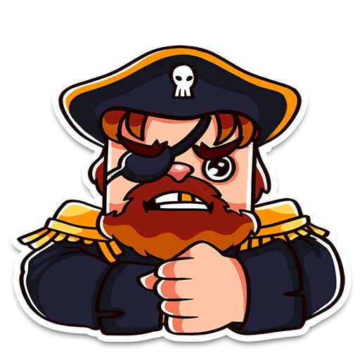 😤 Стикер «ProstoПират» для Telegram