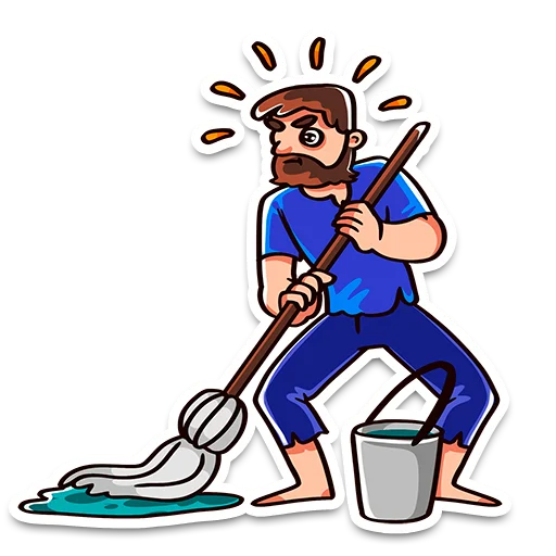 🧹 Стикер «ProstoПират» для Telegram