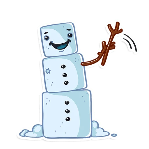 Стикерпак ProstoСнеговик для Telegram